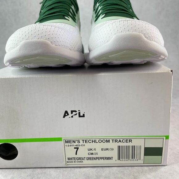 APL TechLoom Tracer Mens Sneakers Size 7 Green Low Top Training Active Shoes - Picture 10 of 12